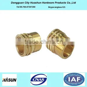 Customized Brass Shaft Sleeve, Knurled Brass Fittings thumbnail-1