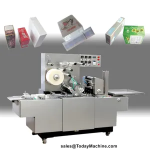 Automatic Perfume Soap Cosmetic Box BOPP Film Transparent Membrane 3D Cellophane Wrapping Machine thumbnail-2