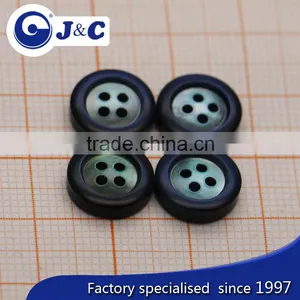 Black Colour of River Shell Buttons ,river Shells Shirt Button,R002 thumbnail-1