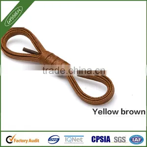 6mm Brown Waxed 90cm Trainer Shoe Boot Laces thumbnail-1