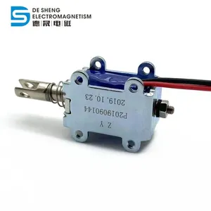 DS 0630 DC 24V 300Ma 10Mm 6N Force Open Frame Solenoid Electromagnet Push thumbnail-1