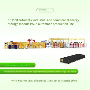 Square Shell Battery Pack Production Line, Fully Automated Line Body Machinery and Equipment for Household Energy Storage and Industrial and Commercial Energy Storage Modules thumbnail-1