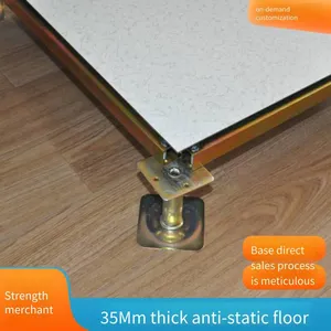 All-steel Anti-static Pvc Borderless Floor, 600*600 Computer Room Raised Access Floor, Nationwide Delivery thumbnail-5