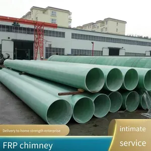 Exhaust Gas Deodorization Exhaust Duct, Frp Outdoor Chimney, Fiberglass Cable Duct, Pultruded and Wound Pipe thumbnail-1
