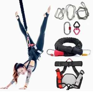 Aerial Yoga Cord Pilates Elastic Suspension Sling Trainer Bungee Pull Rope thumbnail-2