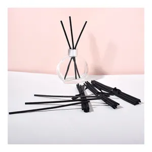 Wholesale Eco-friendly Recyclable Rattan Reed Diffuser Sticks 4mm Black Fragrance Expanding Customizable Size Color Home Office thumbnail-2