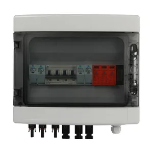 2 In 1 Out PV Combiner Box DC 1000V IP65 Waterproof Solar Junction Box With DC MCB & SPD Surge Protection for Household Solar Panel System thumbnail-3