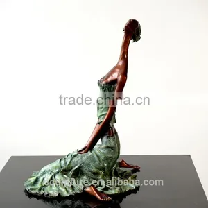 Bronze Statue Of Abstract Figure Women Elaborate Sculpture Small Home Decorative Sculpture thumbnail-3