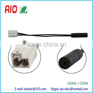 Female DIN Jack to Double Female Fakra Jack Antenna Adapter thumbnail-1