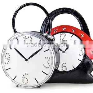 2015 Alarm Clock Bags Handbag , pu Handbag,lady Leather Handbag thumbnail-1