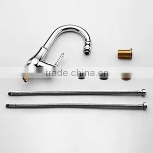 High-grade Single Lever Stainless Steel Kitchen Faucet thumbnail-2