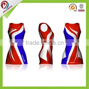 Top Quality Dry Fit Custom Sublimation Netball Uniforms Quality Choice thumbnail-3