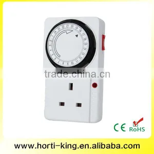 24 Hour Grounded Switchable UK Mechanical Timer thumbnail-1
