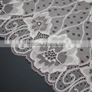Fancy Designs Nylon Lace Fabric for Women Plain,french Style Warp Knitting Lace Fabric thumbnail-3