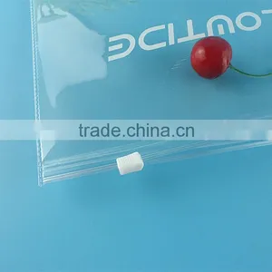 Degradable Material PVC Zip Lock Bags Clear Makeup Bags With Zipper thumbnail-2