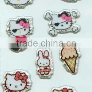 Cartoon Glitter Puffy Sticker thumbnail-1