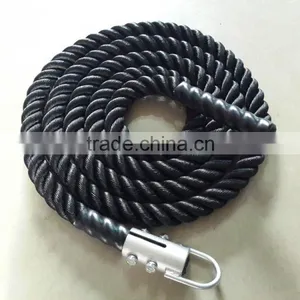 Black High Strength Fitness Battle Rope thumbnail-1