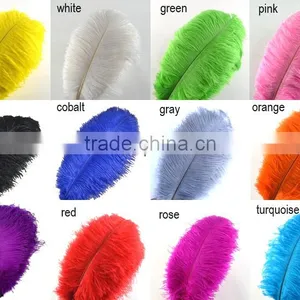 Coloful Elegant Plume Crafts Wholesale Dyed Large Ostrich Feathers 6-30 Inch (15-75 Cm) thumbnail-1