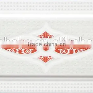 Glossy White Outside Wall Tiles Design For Building 140x280mm thumbnail-3