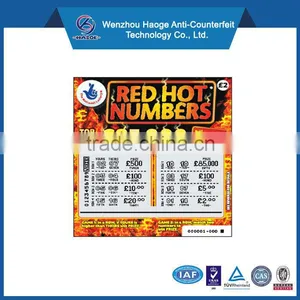 Varnishing,Glossy Surface Surface Finish Offset Printing,4 Color Printing Printing Type Custom Scratch off Lottery Tickets thumbnail-1