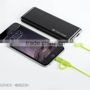 GOLF Speed 2in1 Intelligent Sync Charging Cable for Iphone 5/5s/6s/6s Plus 2.1A 105CM Micro USB TPE Cable for Android Device thumbnail-5