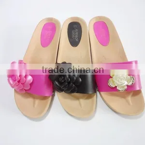 2015 New Design Design High Heel Flower Women PCU Slippers thumbnail-1