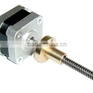 1.8 Screw Lead Stepper Motor With Brass Nut With Shaft Tr8*8 ,3d Printer for in and Cnc Glass Hobbyist thumbnail-1