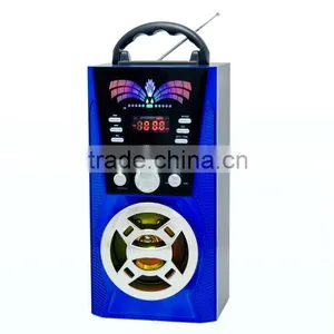 High Quality Digital Display Portable Mini USB SD Speaker fm Home Radio thumbnail-1