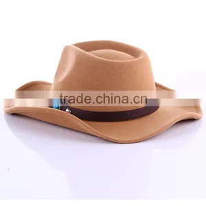 CLFD004 Fashion Imtation Wool Hat New Flet Fedora Cloche Floppy Wide Brim With Strap and Rhineston thumbnail-5