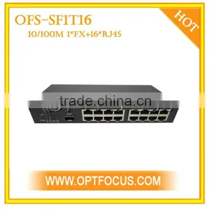 16 Ports 10/100M Ethernet Fiber Switch thumbnail-1
