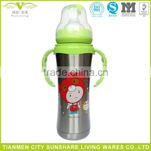 Baby Product Double Walled Stainless Steel 18/8 Baby Feeding Vacuum Bottle thumbnail-2