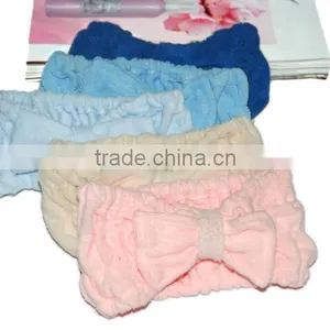 Microfiber Hair Band With Elastic /headband With Bowknot thumbnail-1