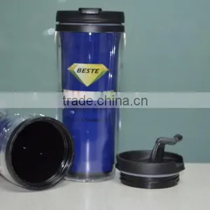 13oz Custom Logo Plastic Color Changing Magic Travel Mug thumbnail-6