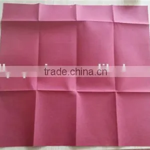 High Quality 40x40cm 1/8 Fold Wine Red Airlaid Napkin Paper thumbnail-3
