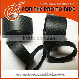 Carbon Fibre 1-1/8 5/10/15/20mm Bike Bicycle Headset Stem Spacer thumbnail-1