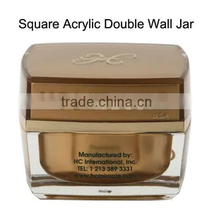 5ml 10ml 15ml 30ml 50ml 100ml Plastic Square Cream Screen Printing Jars thumbnail-1