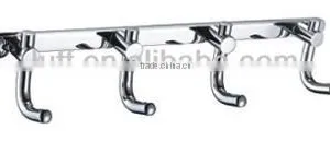 Bathroom Accessories/kitchen Furniture Decorative Chrome Wall Robe Hook 4 Hooks thumbnail-1
