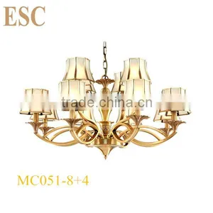 Europe Royal Style Classical Full Copper Baccarat Luxury Decorative Lighting Hotel Chandelier For Wall Light 116-2W thumbnail-4
