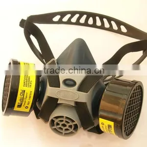 Half Face Mini Anti Chemical Gas Mask With Double Activated Carbon Filters for Anti-acid on Sale thumbnail-1