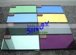 Tinted Silver Mirror Glass in Customer Size With Double Coated Paint thumbnail-1