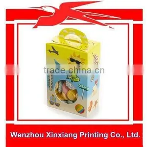 Pretty Paper Handle Packaging Box For Snack thumbnail-1