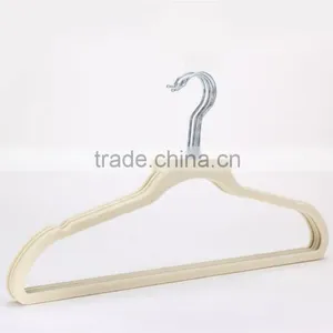 Flocked Clothes Hanger With Shoulder Pads HM-010 Quality Choice thumbnail-6