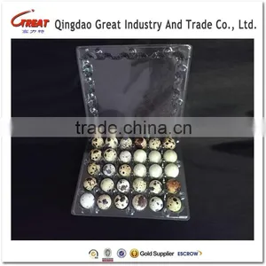 High Quality Bilster Clamshell Plastic Quail Eggs Container 30 Slots thumbnail-1