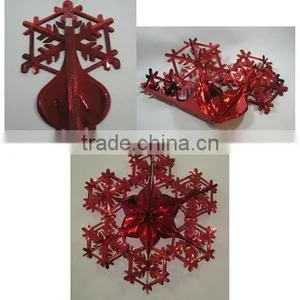 Vase Foil Hanging Decoration / Party Decoration / Party Ornament /metallic Foil Hanging /Christmas Ornament thumbnail-1