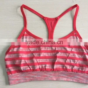 Ladies High Quality Sexy Seamless Sport Bra and Gym Wear thumbnail-3