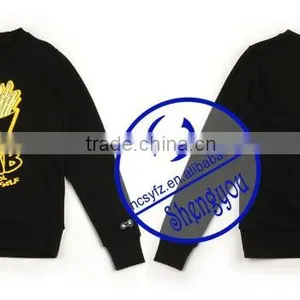 Wholesale Custom 100 Polyester Mens Printed Pullover Sweatshirt thumbnail-6