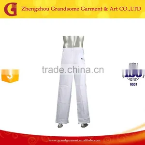 Men's White Cargo Pants With Side Pockets thumbnail-3