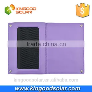 2016 Hot Selling Electronic Items PU Leather 10W 6000mAh Waterproof Solar Panel Charger for Mobile Phone thumbnail-3