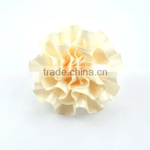 Carnation Handmade Ribbon Flower Brooches thumbnail-3
