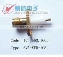 SMA Connector for Flexible Cable With Flange Mount thumbnail-1